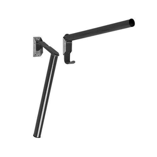 Rohr-Sattelträger, klappbar schwarz