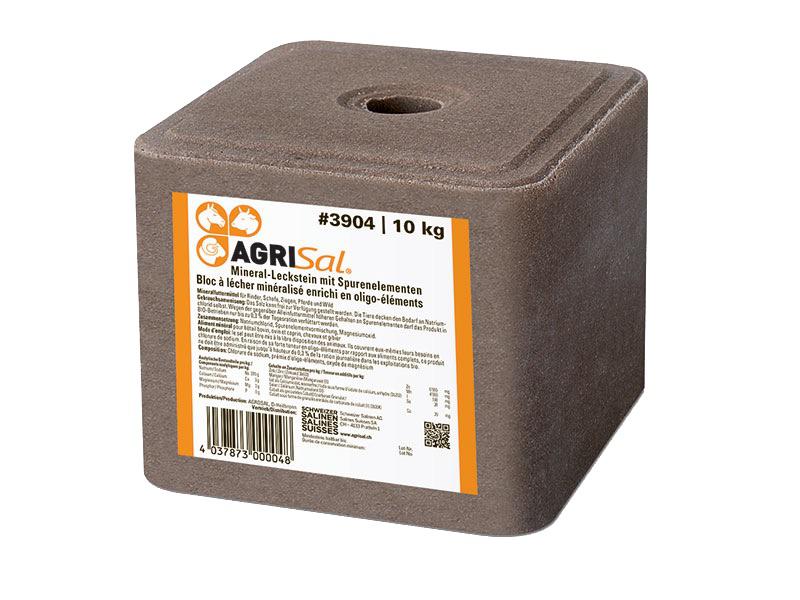 Mineral-Leckstein gepresst