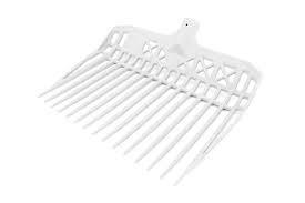 Fourche à crottin blanche, sans panier (Bollengabel weiss)