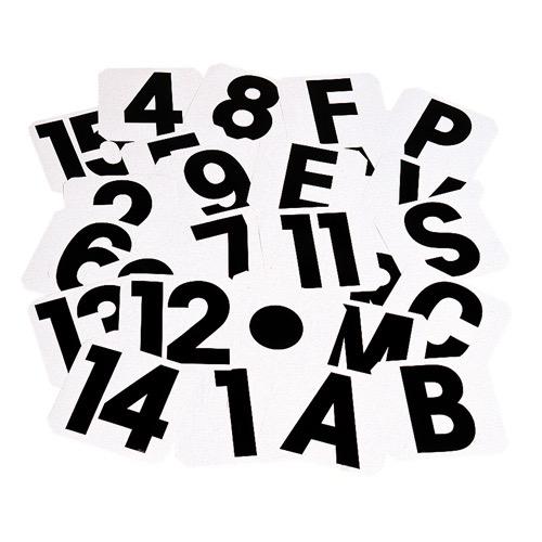 Lettres adhésives/numéro (Klebebuchstaben/Nummern)