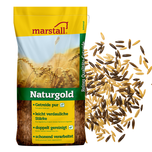 [2070125] Naturgold Schwarz-Gold Hafer (Ganz) (25 kg) 