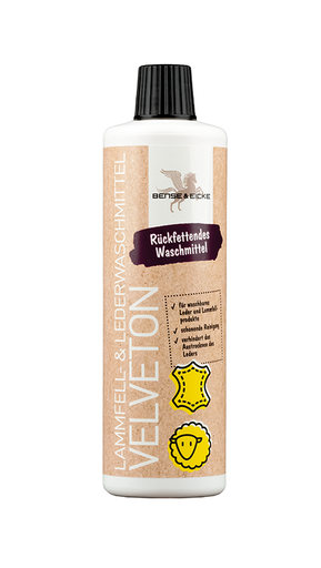 [BE4003] B&E Velveton Lammfell-Lederwaschm.