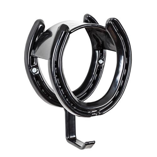 [ST2070C] Suspente bride en fer à cheval (Noir) (Hufeisen-Zaumhänger (schwarz))