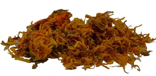 Ringelblumenblüten ganz