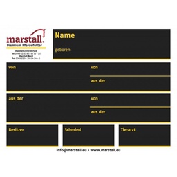[9007871] Tableau d'élevage (Zuchttafel Marstall)